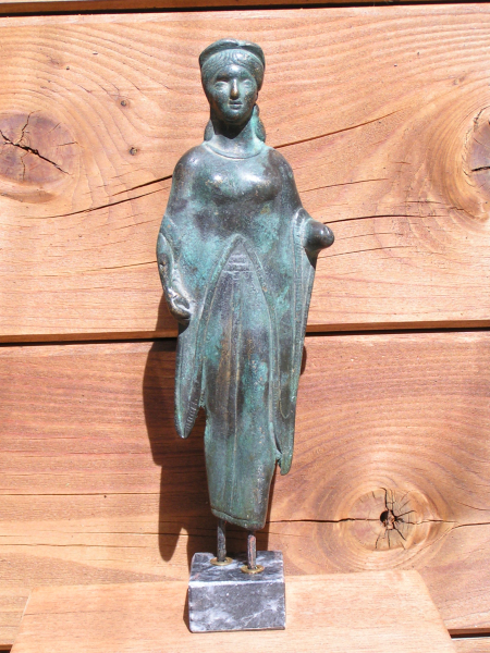 Artemis from Dodona hunting goddess bronze, 21 cm, 750 g