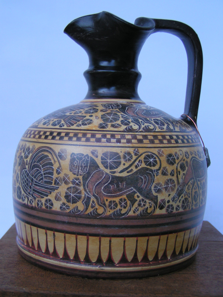 black figured Corinthian Hydria