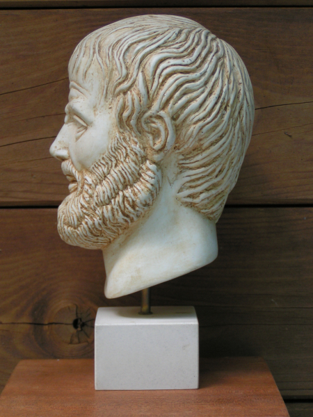 Aristoteles-Haupt, Wien Kunsthistorisches Museum, 21,3 cm, 0,9 kg