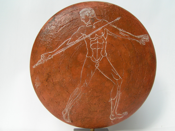 Discus, replica, Museum Athen, 23,5 cm high, 1,6 kg