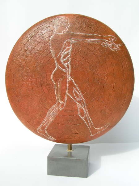 Discus, replica, Museum Athen, 23,5 cm high, 1,6 kg