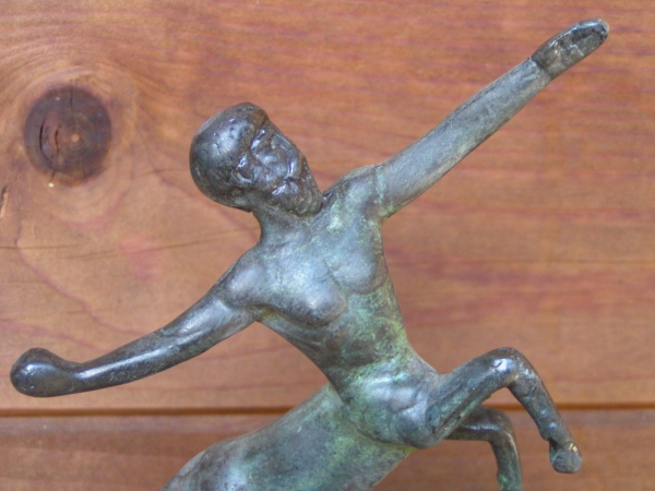 Zentauer Kentauer Fabelwesen, Bronzestatuette 15,5 cm hoch, 11,5 cm breit, 0,7 kg