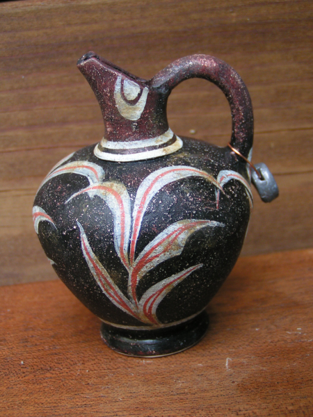 Greek Oinochoe, handpainted, 8,8 cm, museum copy