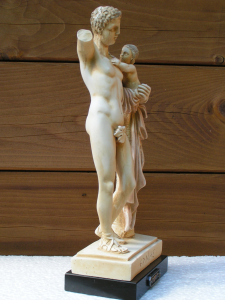 Hermes replica with Dionysos boy, 27 cm, 1,1 kg