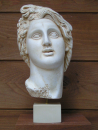 Helios of Rhodos-Head, 26 cm, 1,2 kg, beige marble base