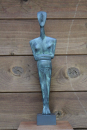 Cycladic idol pregnant as statuette, bronze, 36,8 cm, 1,3 kg