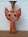 Psi Idol mykenisch, Erscheinungs-Gestus (Epiphanie) 9 cm, Terrakotta, handbemalt