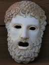 Dionysus Bacchus theater mask museum replicat, 17 cm, 0,3 kg