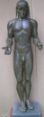 Apollon god of light and wisdom, 53 cm, 4 kg, marble plinth