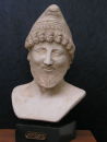 Odysseus von Ithaka, Büste 21 cm, 1 kg, schwarzer Marmorsockel