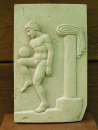 Youths ball playing Relief Museum Greek Antique, 20 x 13 cm, 400 g,