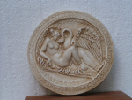 Leda with swan relief