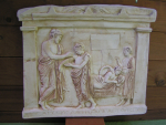 Amphiaraos-Seer,  Relief, National Archaeological Museum Athens No 3369, Replica, 45 x 53 cm, 9,2 kg