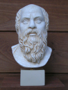 Socrates one of the greatest philosophers replica, Socrates bust replica, 21 cm, 1,33 kg, artificial marble base