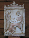 Hegeso grave relief replica, 49 x 29 cm, 4,5 kg