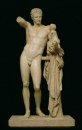 Large statue Hermes with Dionysus boys 2,34 m size