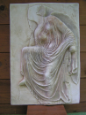 Nike loosening her Sandal, relief slab, replica, Acropolis Museum No 973, 44,5 cm x 30,5 cm, 6 kg