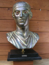 Charioter of Delphi, replica bust, 48 cm, 17,5 kg