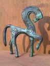 Bronzepferd en miniature aus Attika, 6,1 cm hoch, 5 cm breit, 50 Gramm