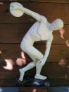 Discus thrower statuette,  bronze statue discus thrower, discobolus ancient greek statue, 47 cm, 3,6 kg