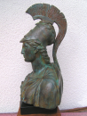 Athena-Büste 44 cm 7 kg schwarzer Marmorsockel