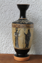 Lekythos mit Athena und Poseidon, handbemalt, Höhe 17 cm, 350 g Gewicht